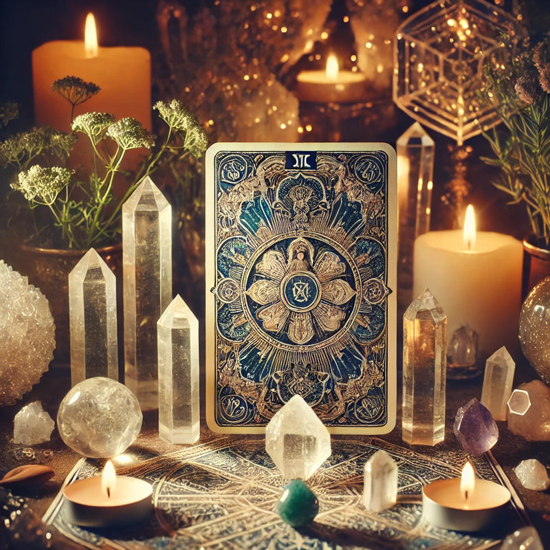 Three Card Tarot Reading with Intuitively Chosen Crystal FB1927 🌛