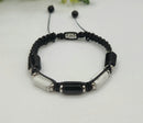 Calm / Protection - Unisex / Men's Adjustable Barrel Semi-Precious Stone Intention Bracelet FB3542 🩷