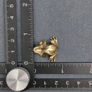 Brass Frog Toad Totem / Spirit Animal Mini Figurine FB1621 🐸