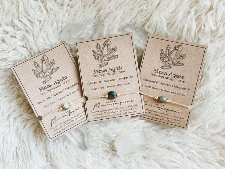 Wishing Bracelets – Handcrafted with Natural Hemp & Crystals 🌿 FB3311