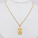 Zodiac Gold Plated Constellation Necklaces with CZ FB3458 π
