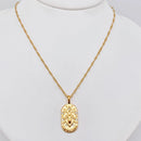 Zodiac Gold Plated Constellation Necklaces with CZ FB3458 π