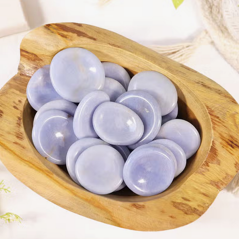 Angelite Free Form Worry Stone FB3368