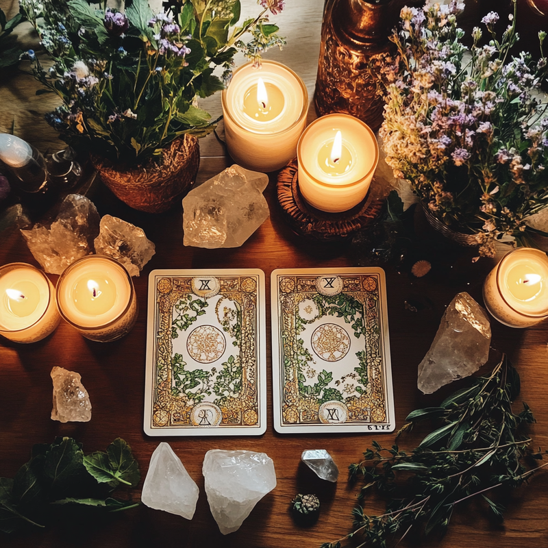 Three Card Tarot Reading with Intuitively Chosen Crystal FB1927 🌛