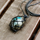 Labradorite Dragon’s Heart Transformation Pendant CI53 💚