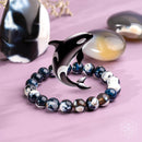 Exotic Orca Agate Bracelet of Deep Healing CI573 🌸