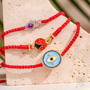 Lucky Ladybug - Four-Strand Red String Bracelet 🧚♀️CI537