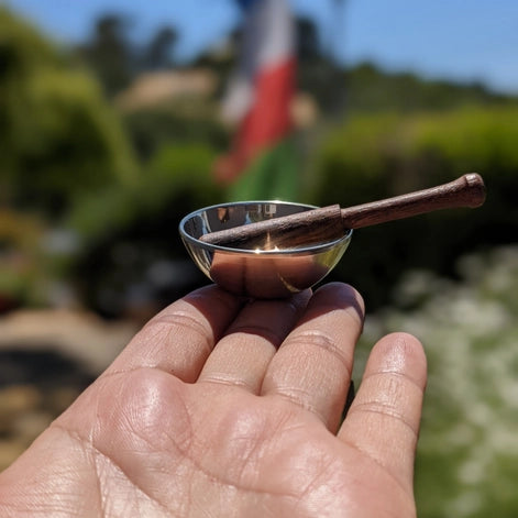 Brass Singing Bowl from Nepal,  Mini or Small Set, FB3385