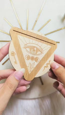 Third Eye Wood Tarot / Oracle Card Holder FB1378 💦