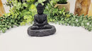 Shungite Finely Carved Buddha on stone base, 2 styles FB3115