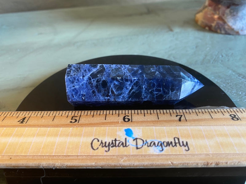 Sodalite Standing Polished Point (Tower) for positive changes, communication, FB2627
