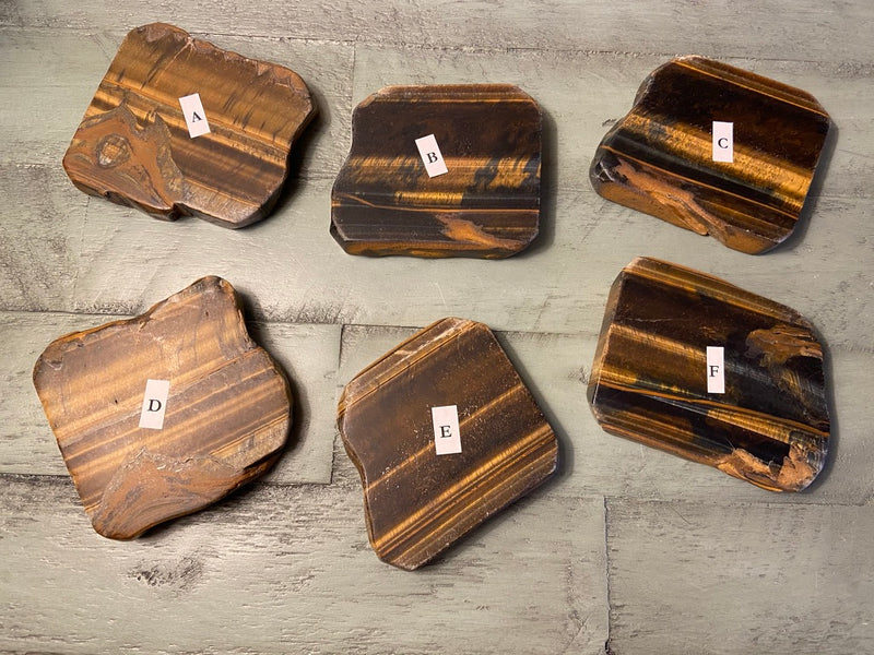 Tiger Eye Thick Slab - Incredibly Versatile for prosperity, clarity and calm during chaos FB2824