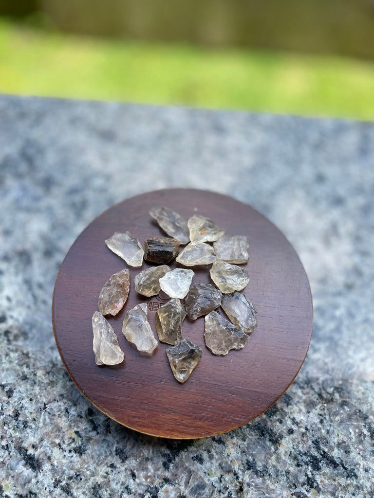 Smoky Quartz Natural / Rough crystals from Brazil, grounding and protection