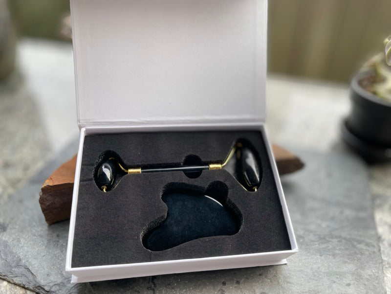 Massage /Circulation Face Roller /Gua Sha Boxed Set FB3187