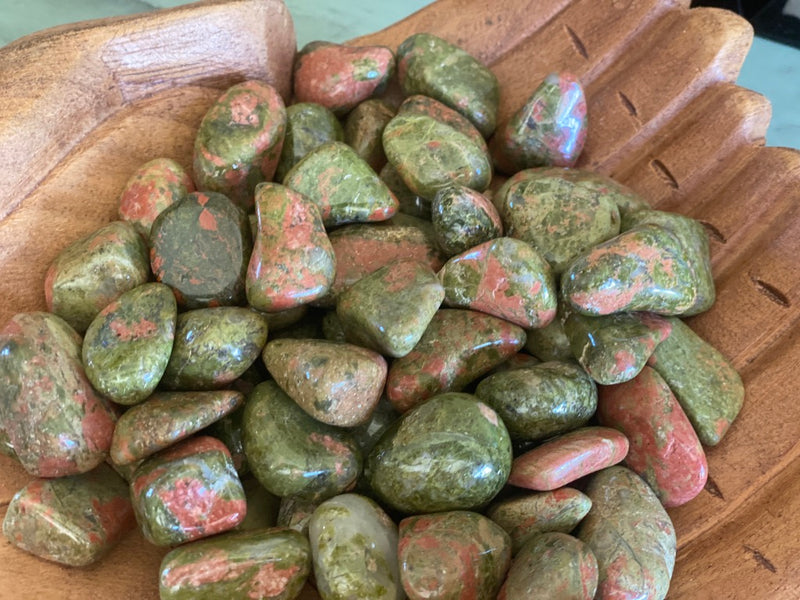 Tumbled Unakite for Calmness, Balance, Intuition, Past Life Recall & Relaxation