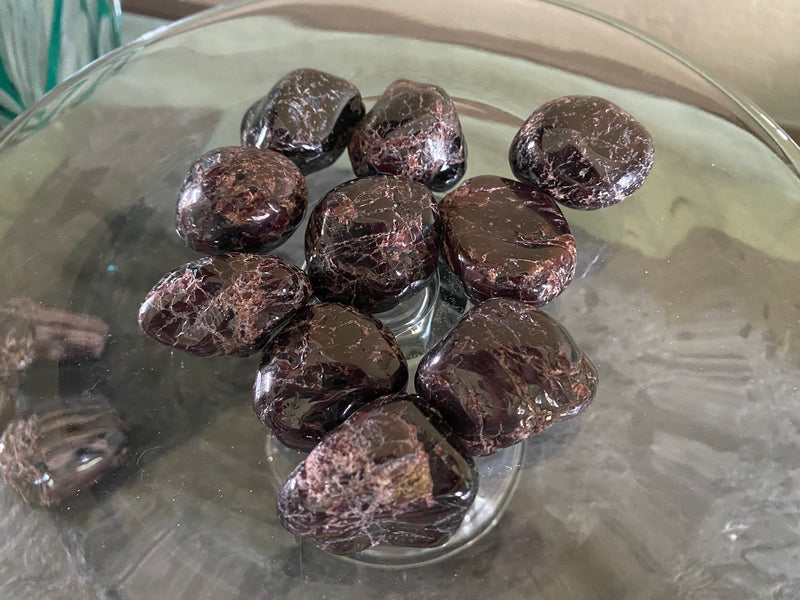Tumbled Garnet, AA from Brazil - Manifestation, Protection, Love & Compassion FB1684