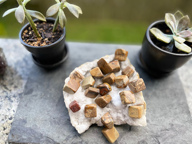 Picture Jasper Cubes, Sacred Geometry FB2819