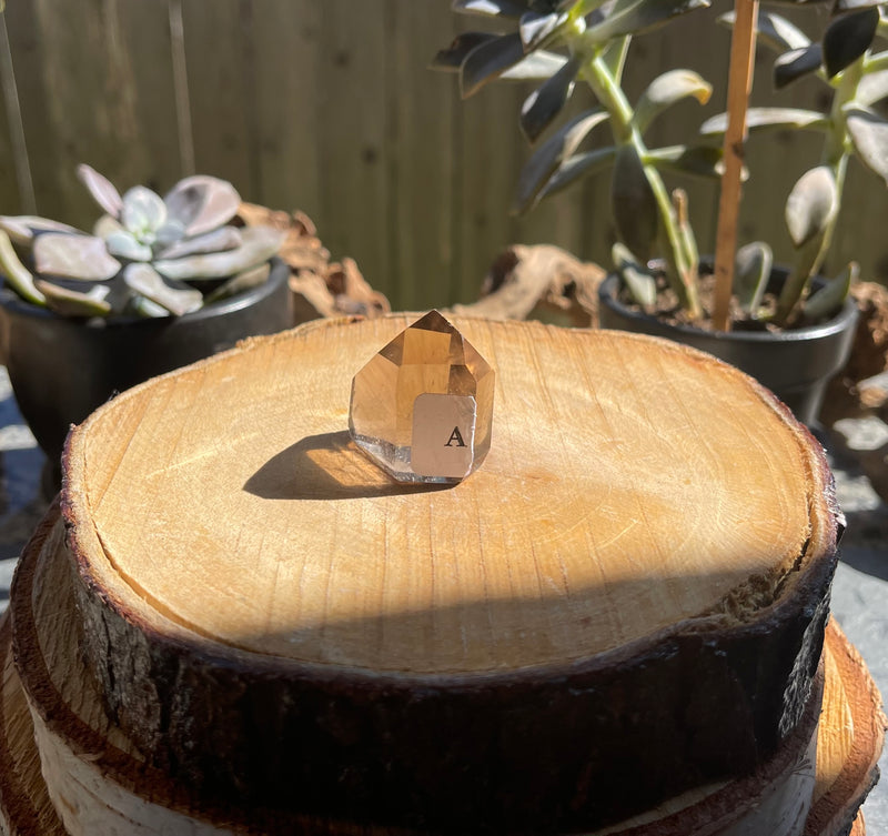 Smoky Quartz Standing Polished Point (Tower) from Brazil FB3195