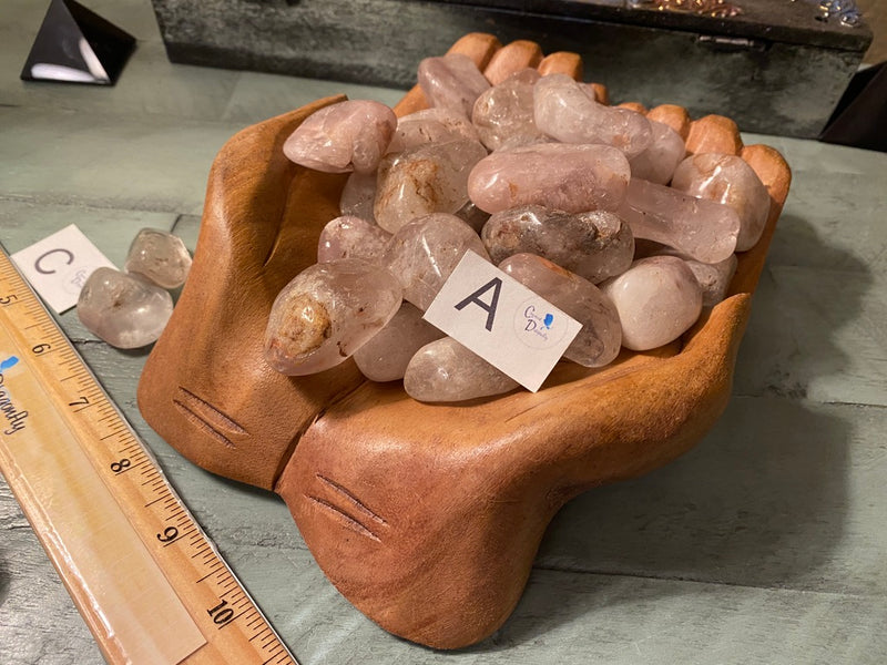 Tumbled Lithium Quartz, A Quality, from Brazil