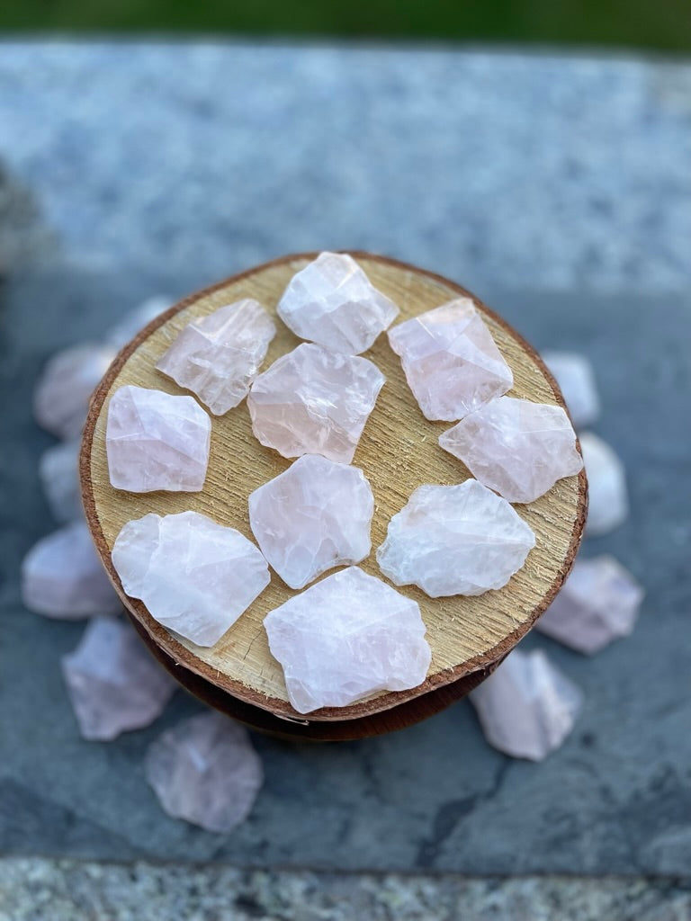 Rose Quartz Polished Free Form Cabochons from Brazil FB2367