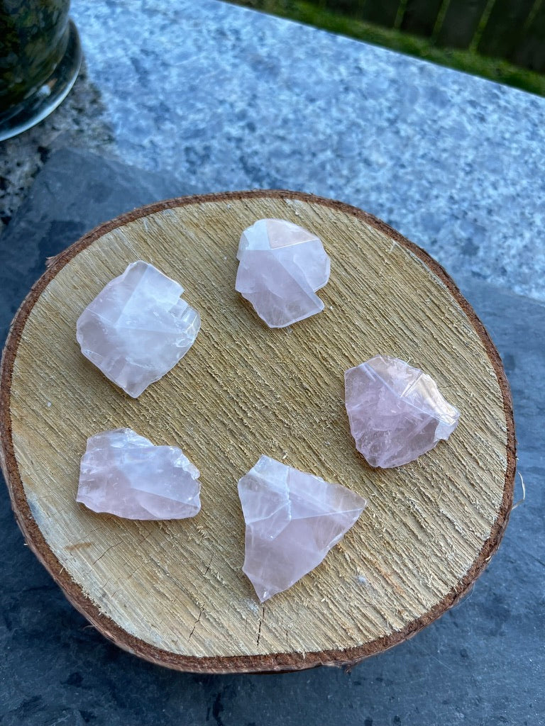 Rose Quartz Polished Free Form Cabochons from Brazil FB2367