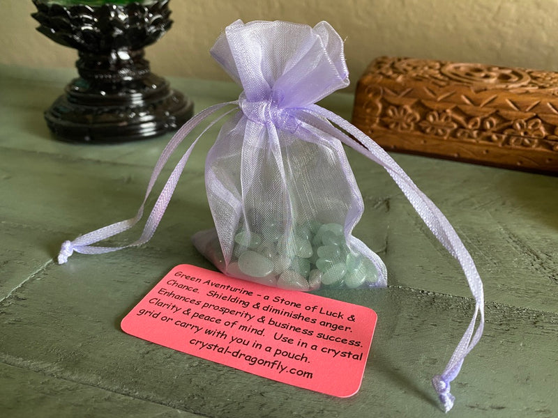 Tumbled Green Aventurine Chips Grab Bag FB3044