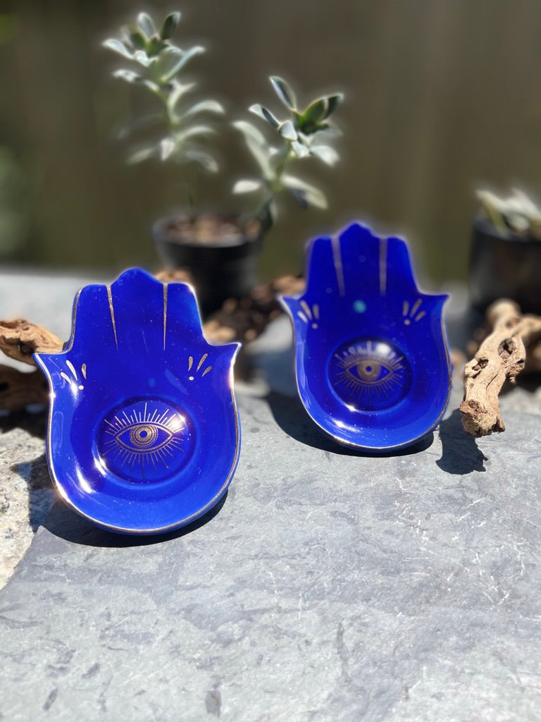 Evil Eye (Hamsa) Protection Ceramic Dish FB3192