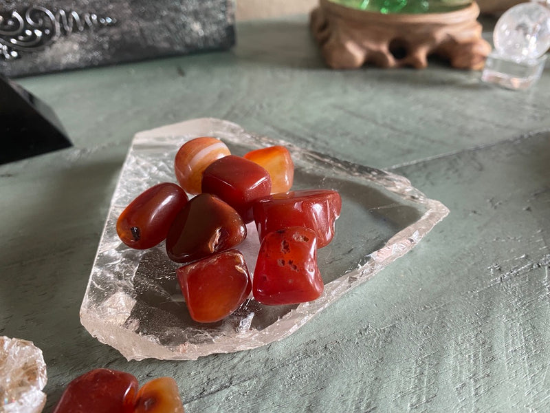 Tumbled Carnelian - Grounding, Vitality & Motivation