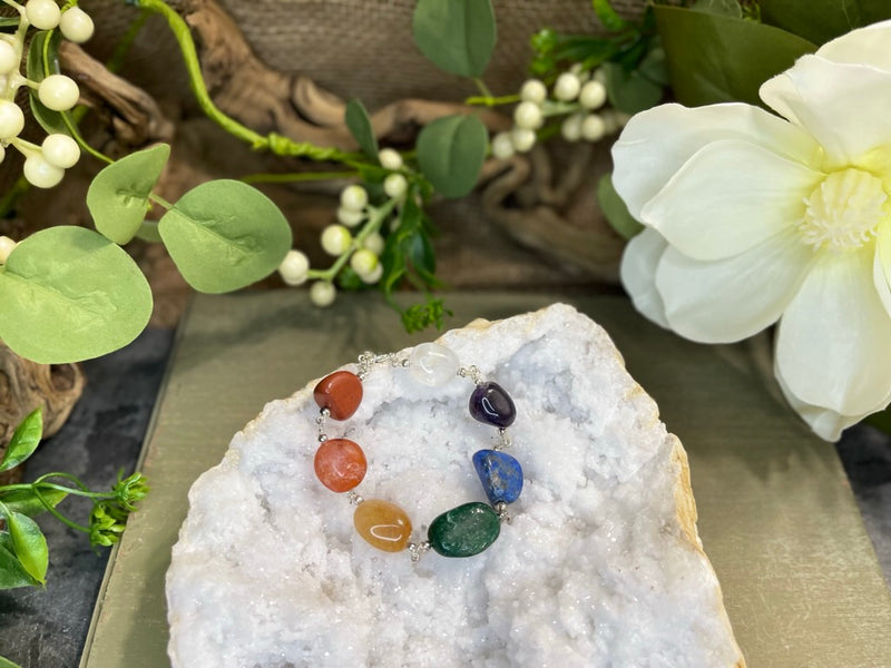 Chakra Tumbled Stones Bracelet FB3253