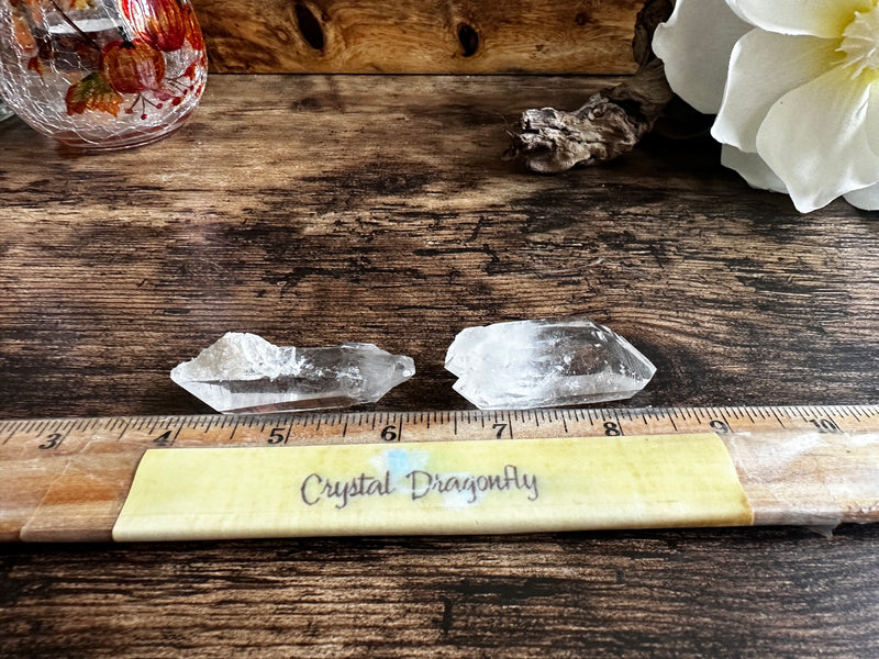 Clear Quartz Isis Points from Brazil, Goddess crystal