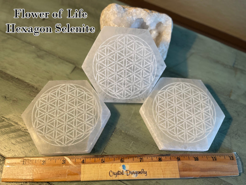 Selenite Thick Etched Display / Charging Plates / Bases FB1553