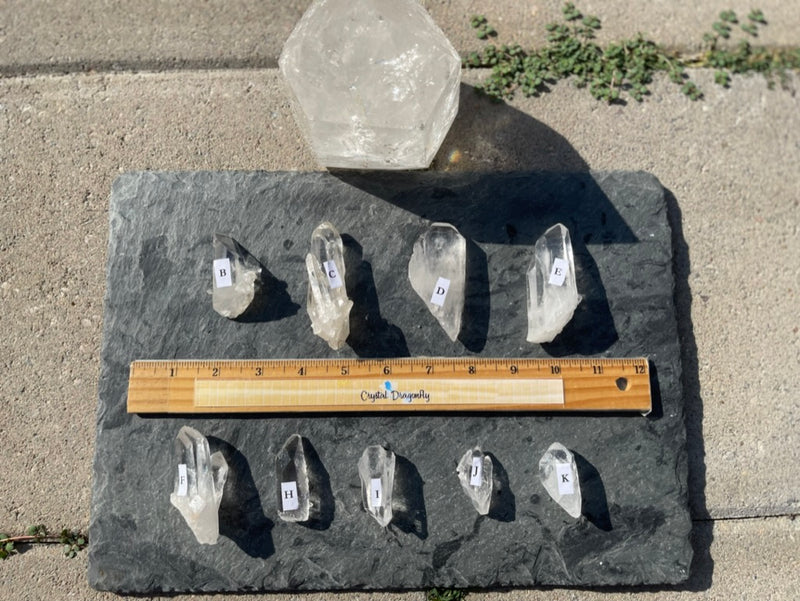 Clear Quartz 💙 AAA Quality 💙 Special Water Clear Natural Points for amplifying energy FB2011