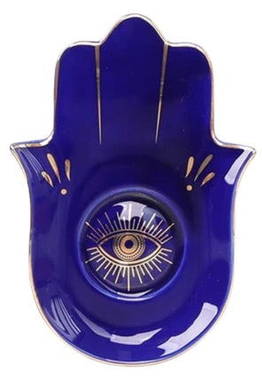 Evil Eye (Hamsa) Protection Ceramic Dish FB3192