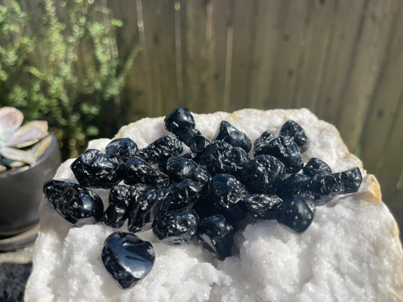 Tumbled Tektite for synchronicity, healing and luck