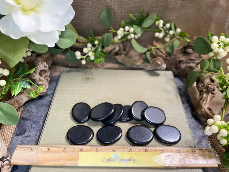 Shungite Smooth Soothing Stone (Hand Pebble) FB1782 💜