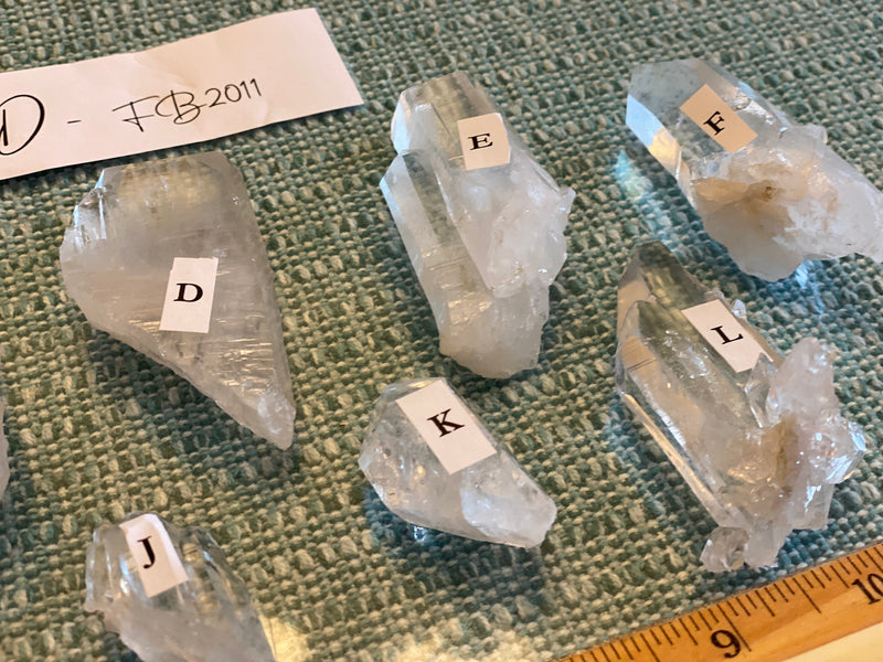 Clear Quartz 💙 AAA Quality 💙 Special Water Clear Natural Points for amplifying energy FB2011