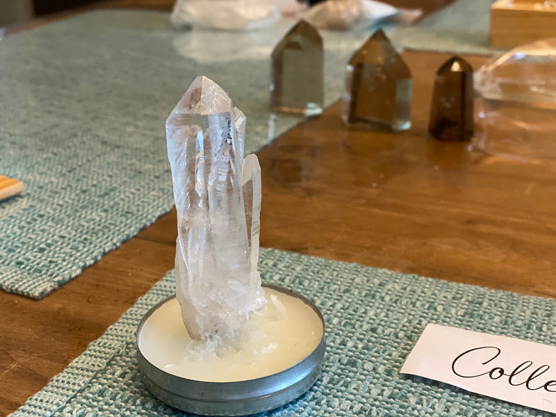 Clear Quartz 💙 AAA Quality 💙 Special Water Clear Natural Points for amplifying energy FB2011