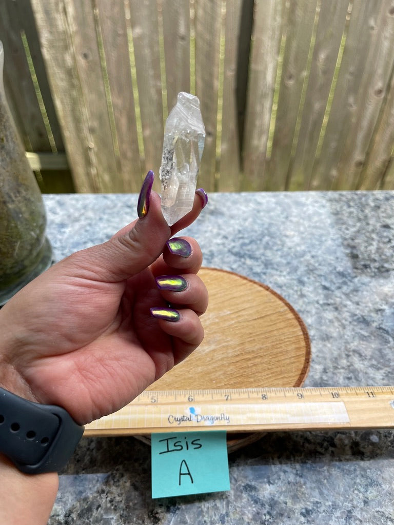 Clear Quartz Isis Points from Brazil, Goddess crystal