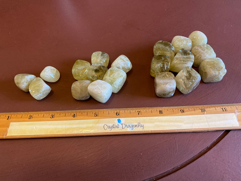 Tumbled Citrine, Natural, Cube-like shape - Stone of Success, Harmony & Cheerfulness FB1541