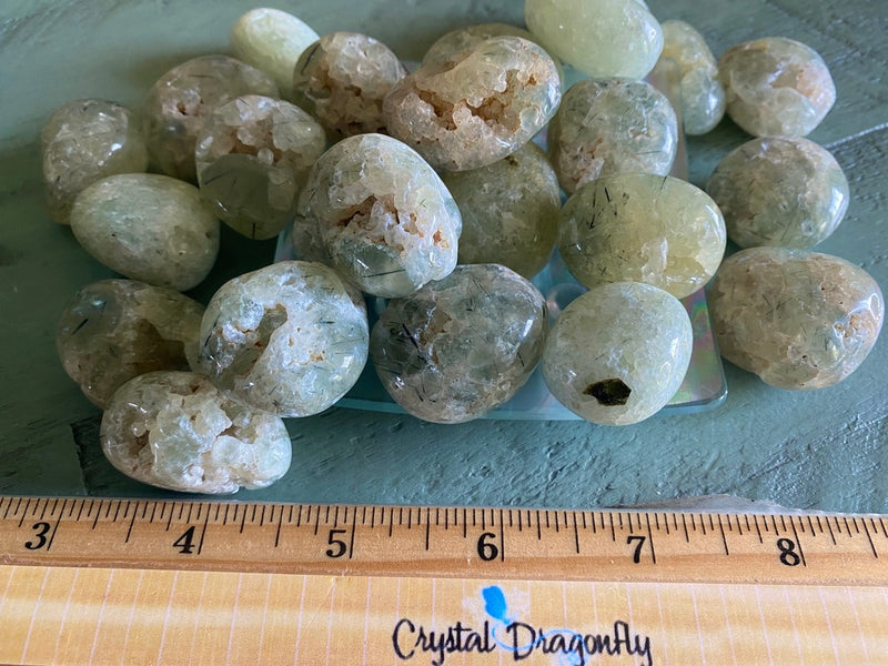 Tumbled Prehnite for Truth, Intuition, Calm, Dreaming & Love