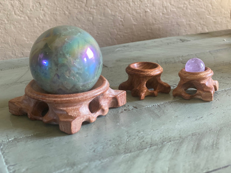 Wood Carved " Branch " Stand Holders for your Spheres FB2914