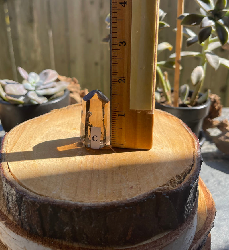 Smoky Quartz Standing Polished Point (Tower) from Brazil FB3195