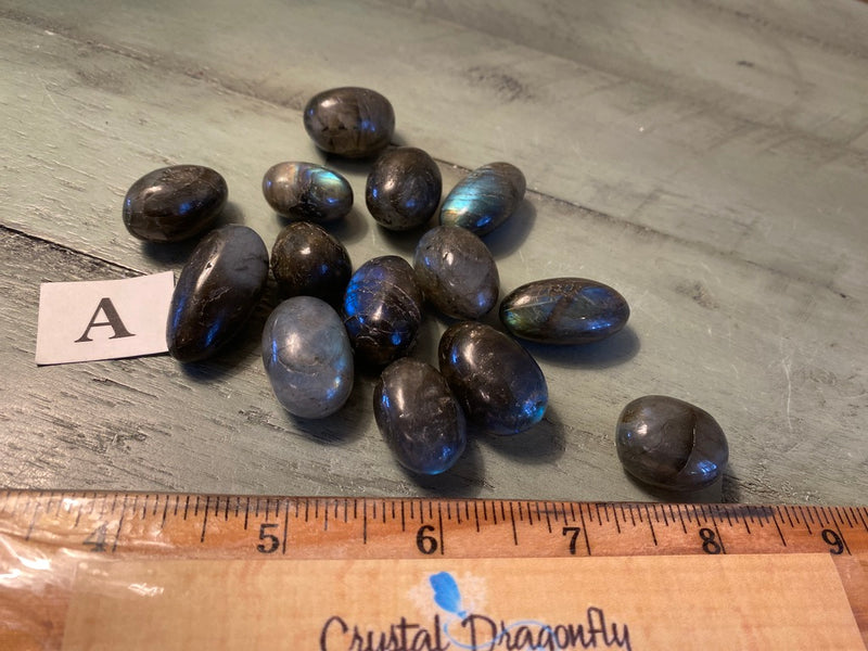 Tumbled Labradorite for Emotional Healing, Stone of Magic & Psychic Abilities, Rounded Ovals