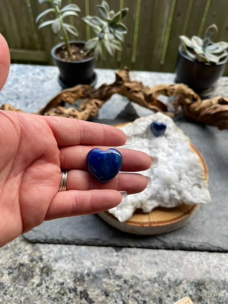 Lapis Lazuli Pocket Hearts