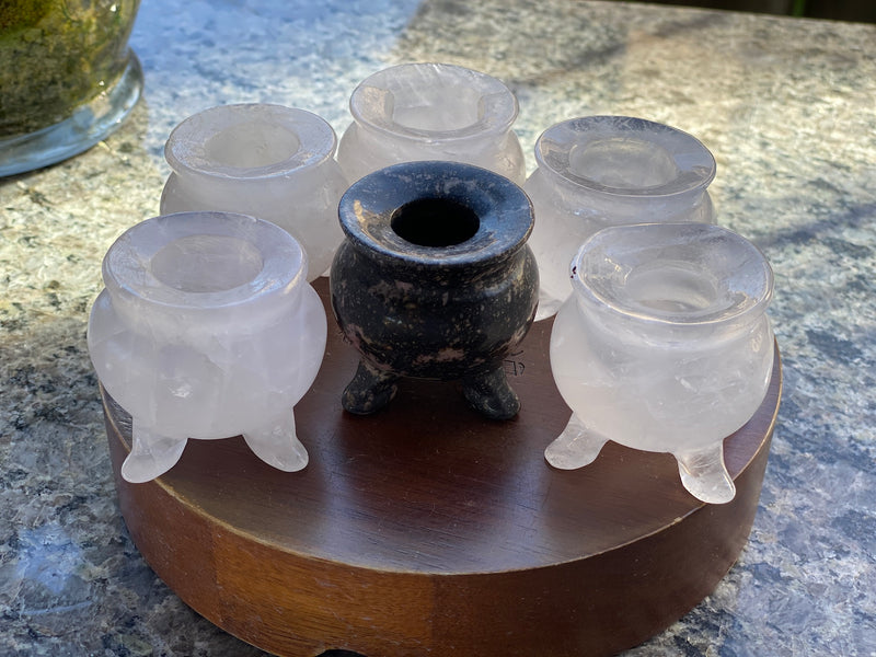 Clear Quartz Carved Cauldrons FB3207