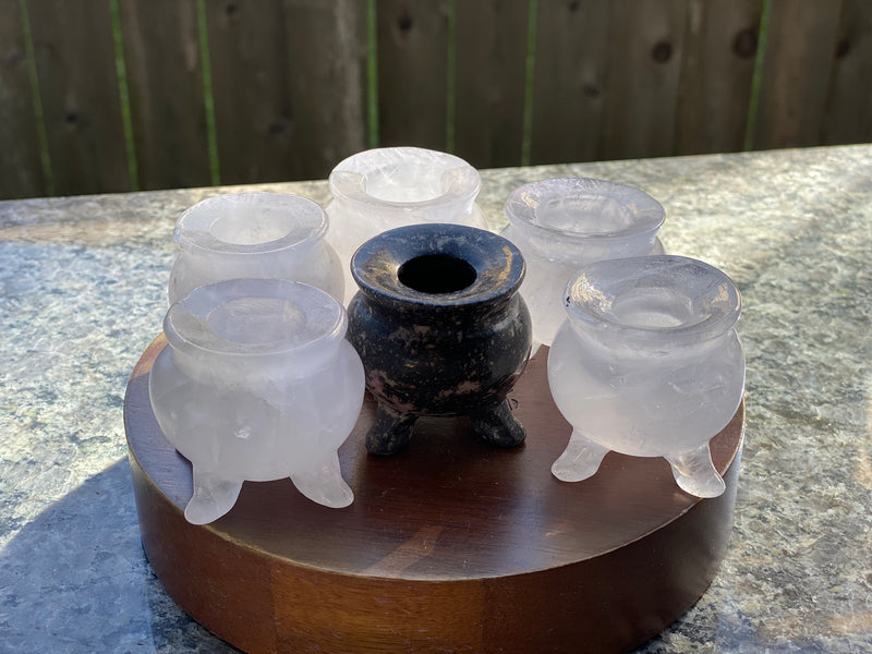 Clear Quartz Carved Cauldrons FB3207