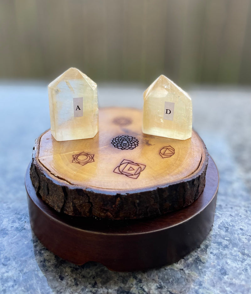 Golden / Honey Calcite Generator Point (Tower) FB1115