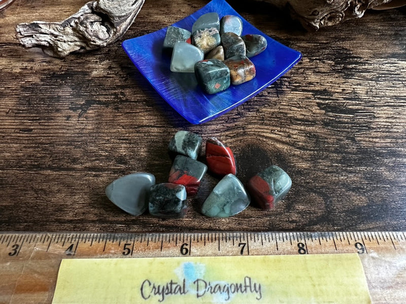 Tumbled African Bloodstone Cube-like