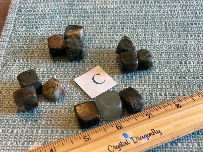 Tumbled African Bloodstone Cube-like