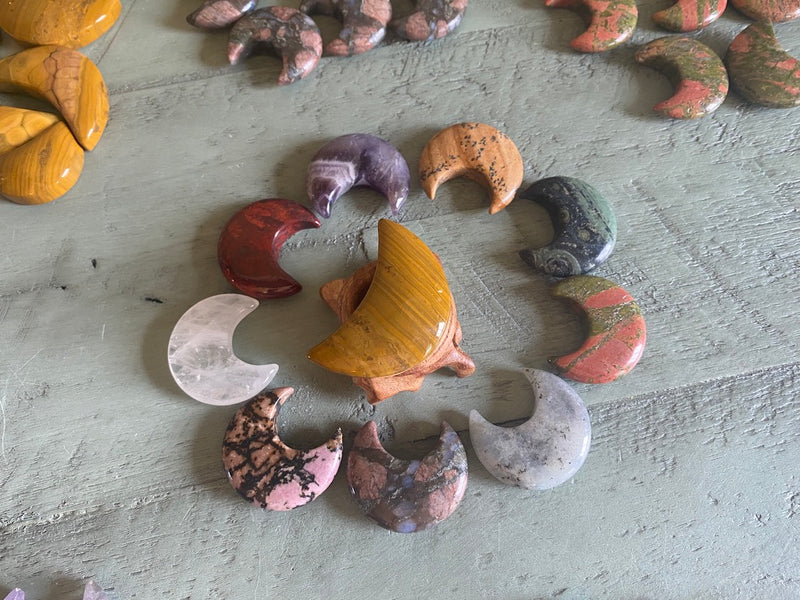 Crescent Moon Carvings, Small, Summer 2021 Collection FB3068